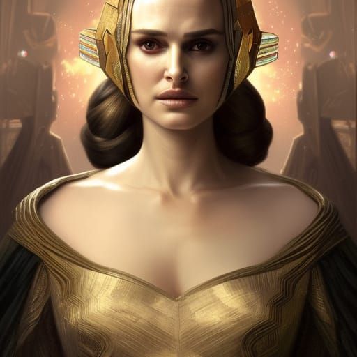 Padme Amidala as Dark Sith Empress: 8K Portrait