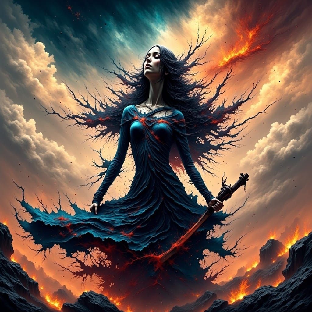 Elysian Dreamscape in Soft, Ethereal Style