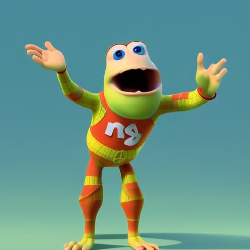 Pixar-Style 3D Character Concept Art