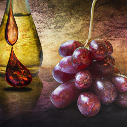 Surreal Melting Grape Seed Oil: Dali Style
