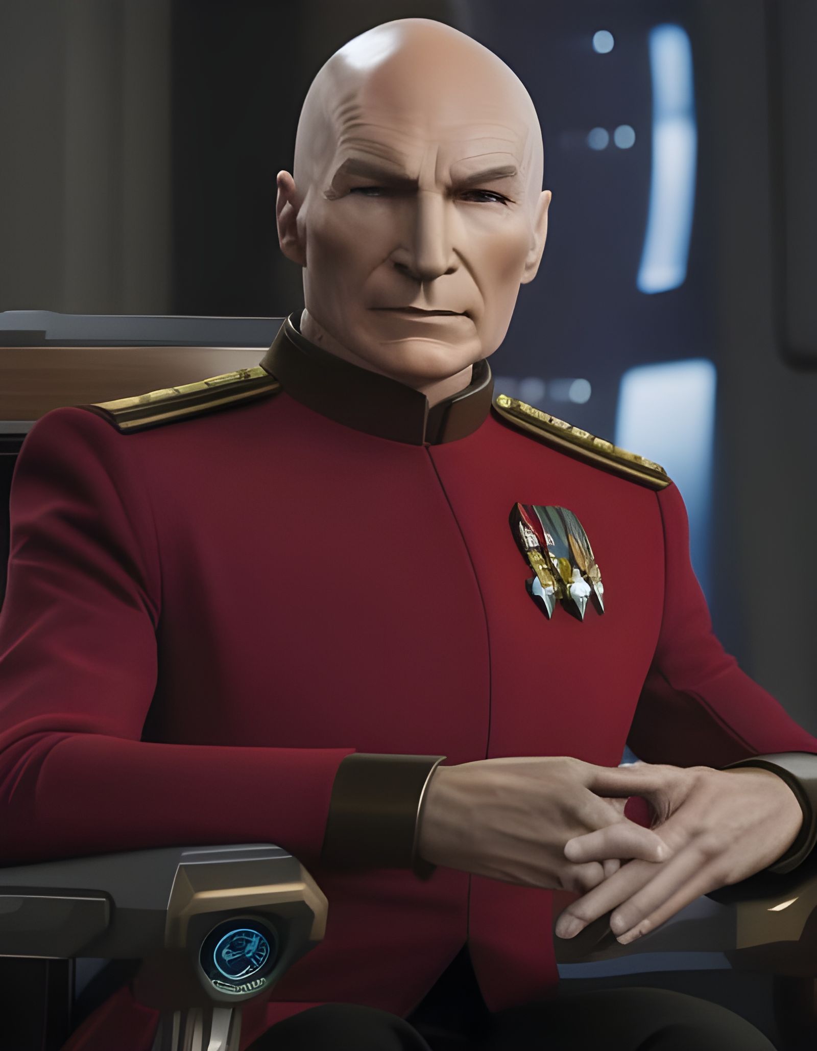 Captain Picard Commands the USS Enterprise