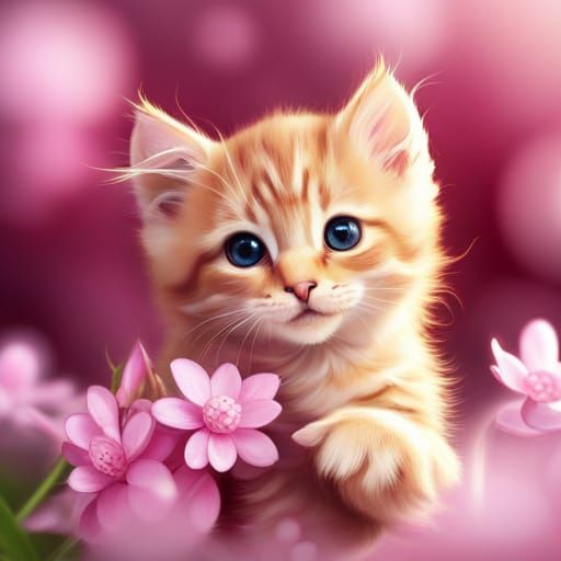 Cute Kitten Generated by AI