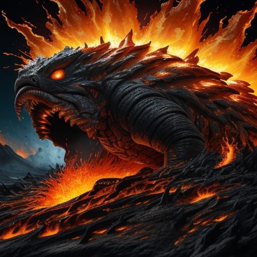 Mega Infernodna Z - Fiery Volcanic Echidna