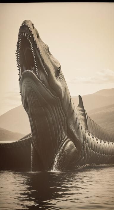 Loch Ness Monster Captured on Film, 1930s Style