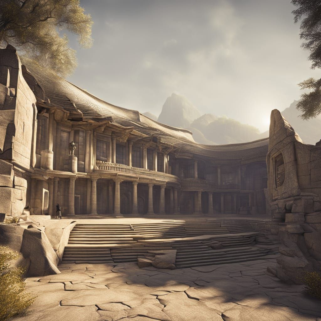 Ancient Research Center in Photorealistic Detail