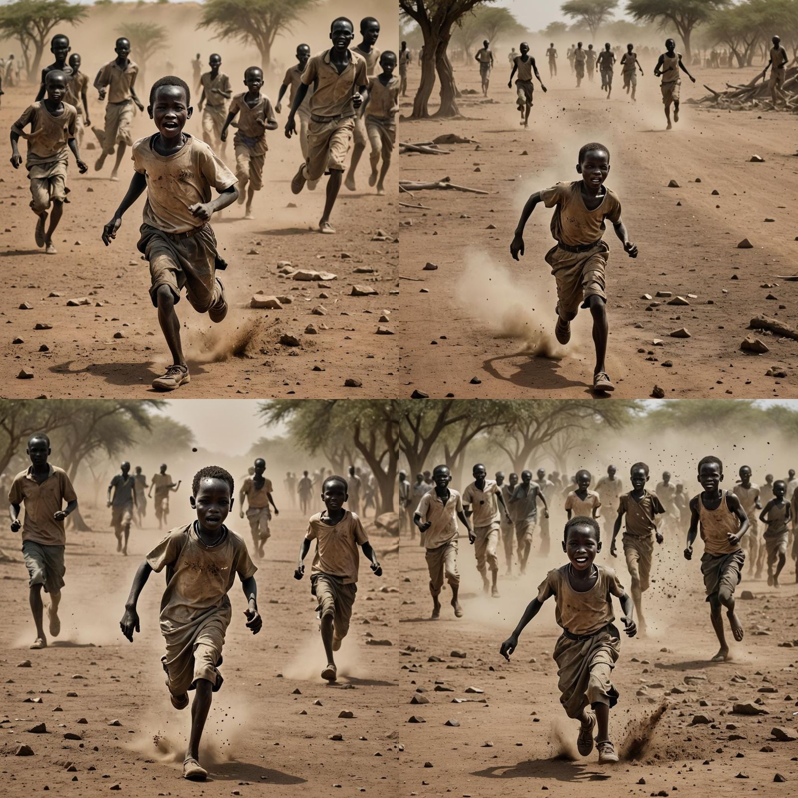 African Boy's Painful Escape from Sudanese War