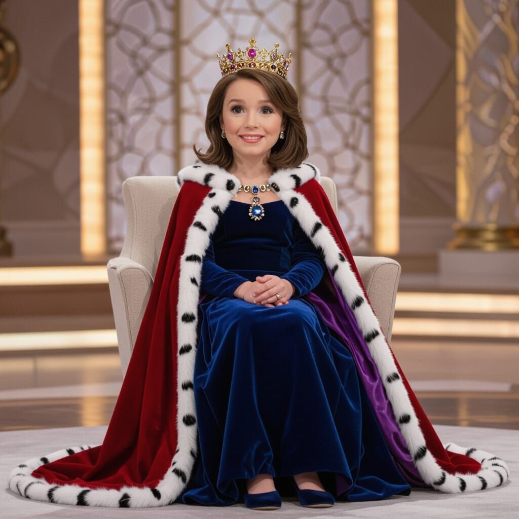 Queen Doris on Chat Show Set