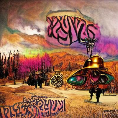 Psychedelic Steampunk Kyuss Concept Art