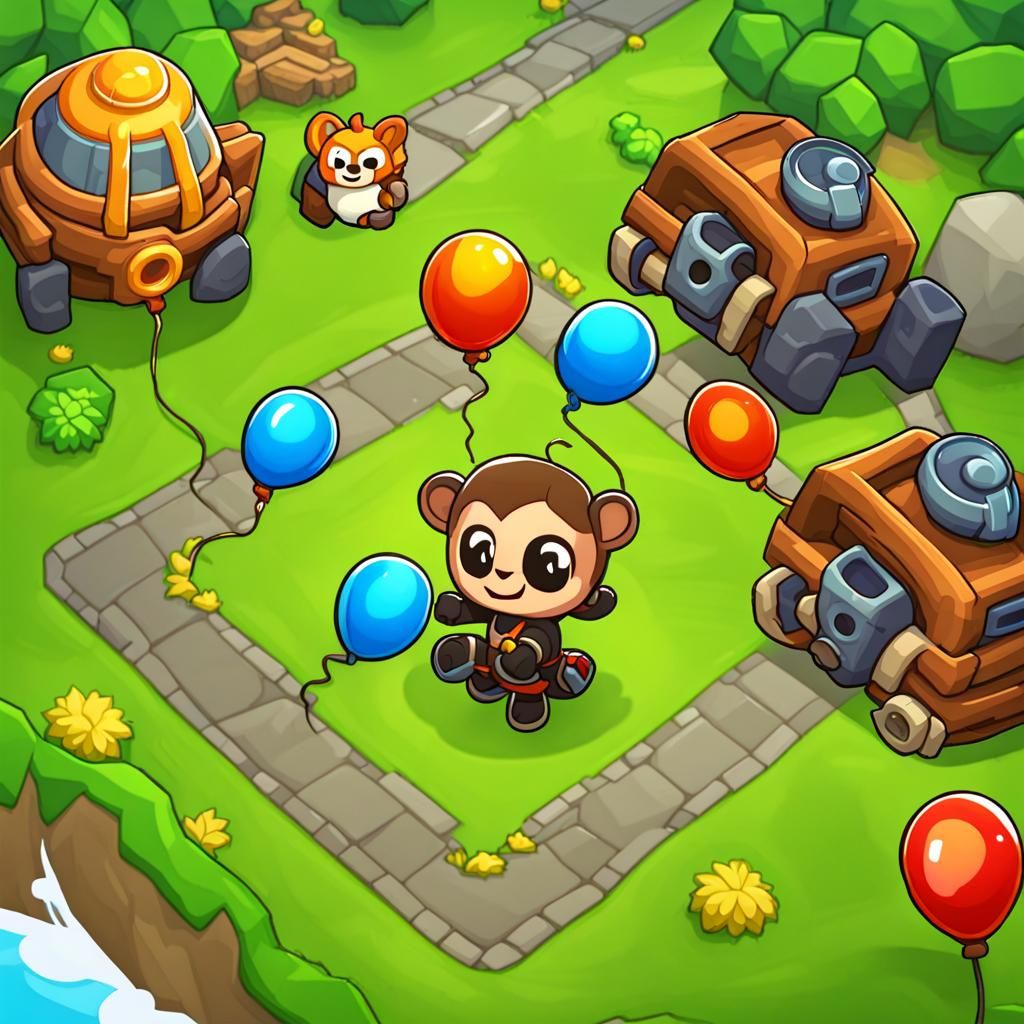 Bloons TD 6 Game Scene
