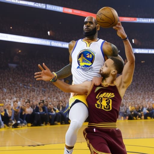 LeBron James vs Stephen Curry: Basketball Showdown