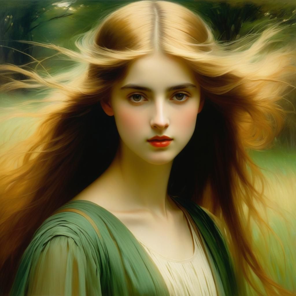 Portrait in the Style of Arthur Hacker