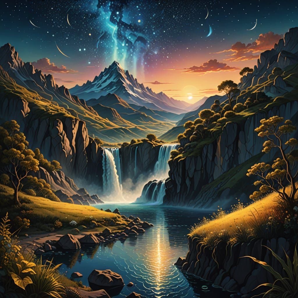 Eye Portal to a Surreal Dreamscape