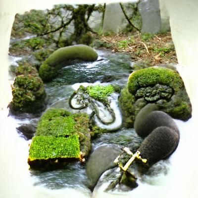 Zen River: Moss, Stones, and Cyclic Flow