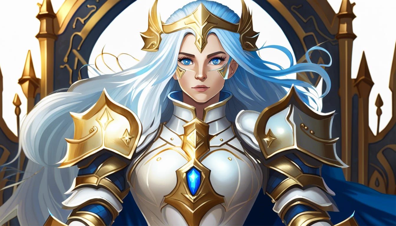 Noble Female Knight with Magical Powers