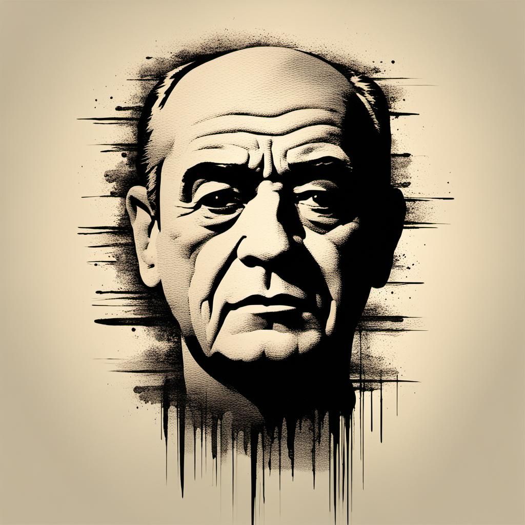 Minimalist Figure with Sandy Texture and Internal Light