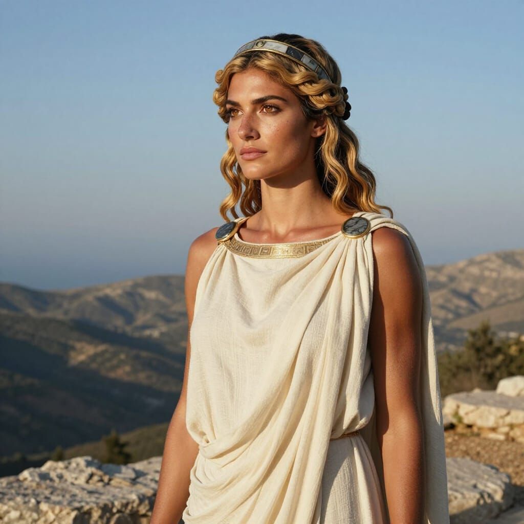 Photorealistic Portrait of Ancient Heraklean Woman