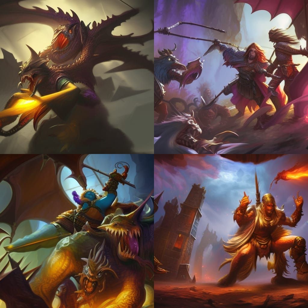 Hyperrealistic Dungeons and Dragons Concept Art