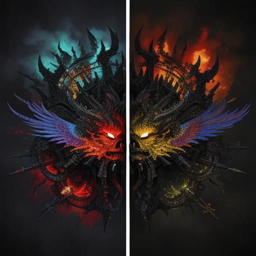 Epic Battle Between Heaven and Hell in 4K