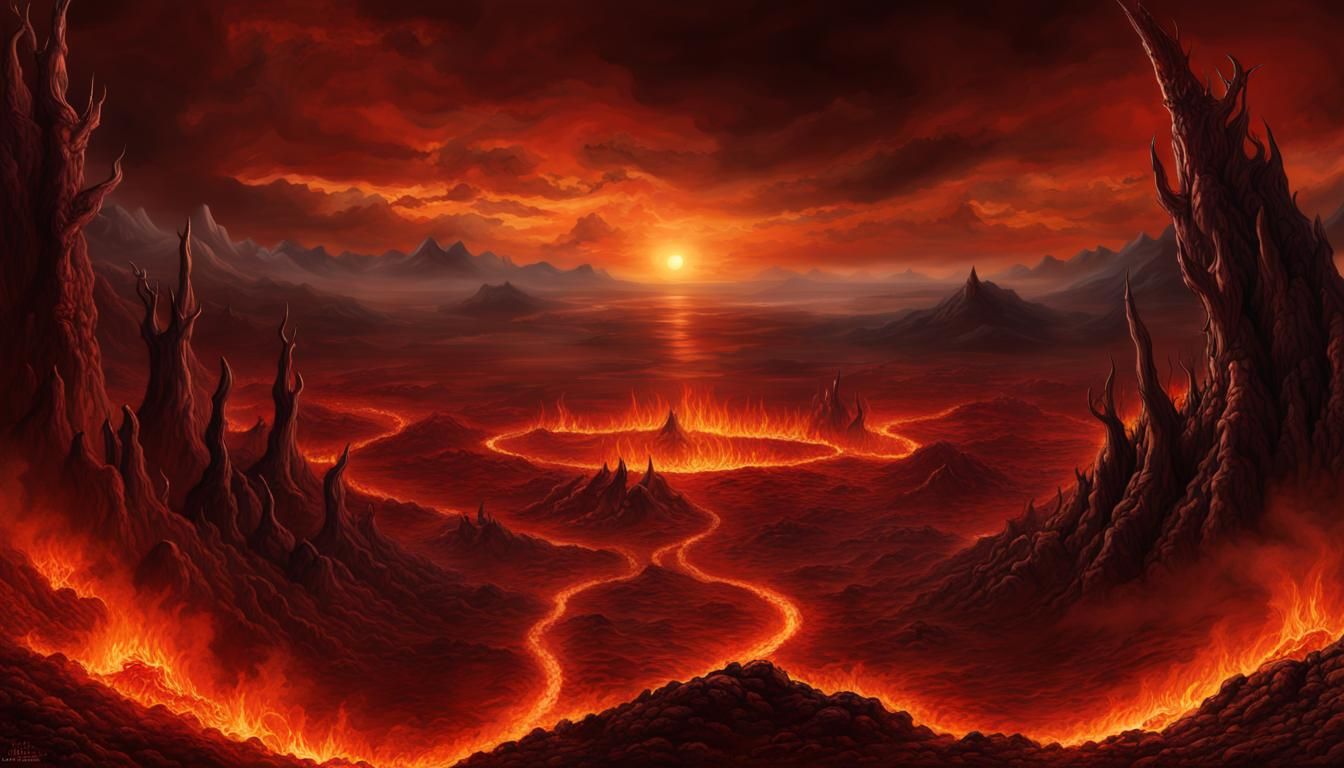 Demonic Sins: A Gothic Landscape of Hell