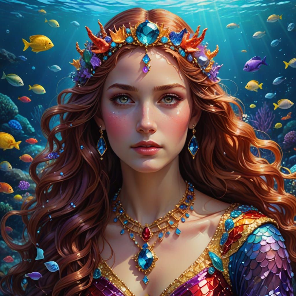 Portrait of Arethusa, Nereid Goddess