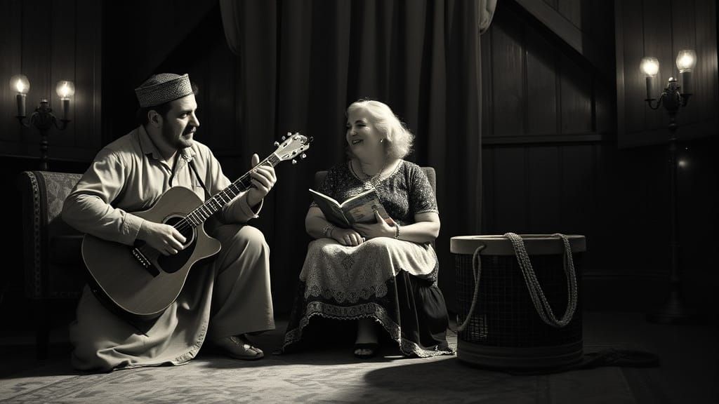 Daddy sang bass, mama sang tenor, Johnny Cash 1969 (open prompt)....