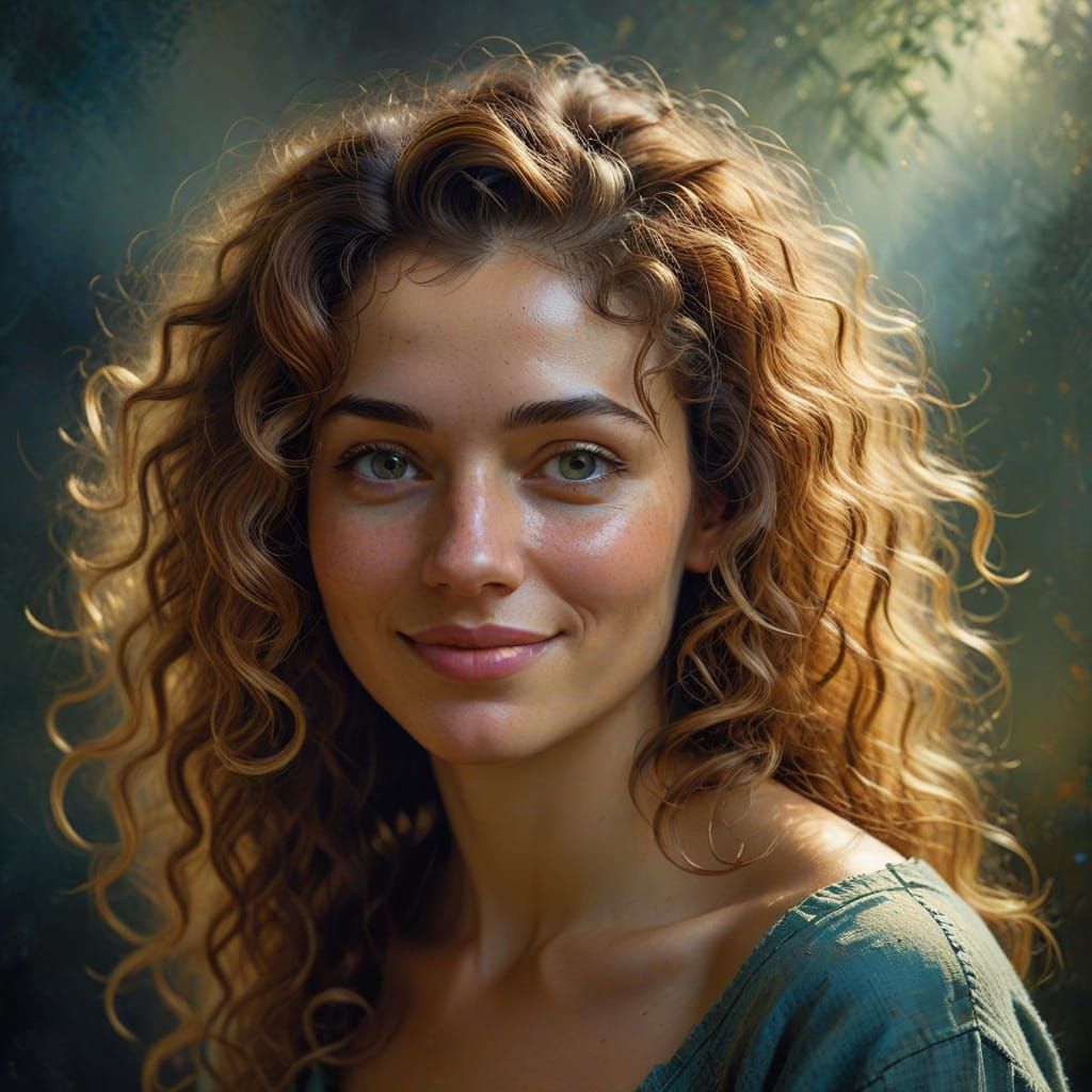 Elegant Woman in Soft Impressionist Light