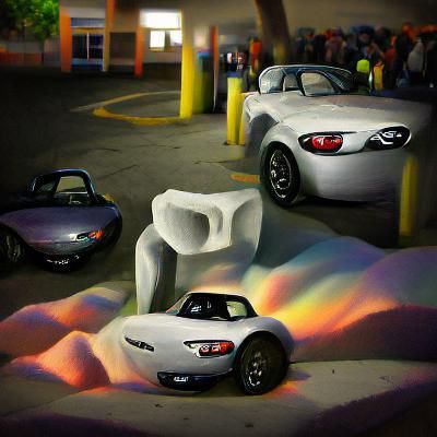 Mazda Miata in Renaissance Painting Style