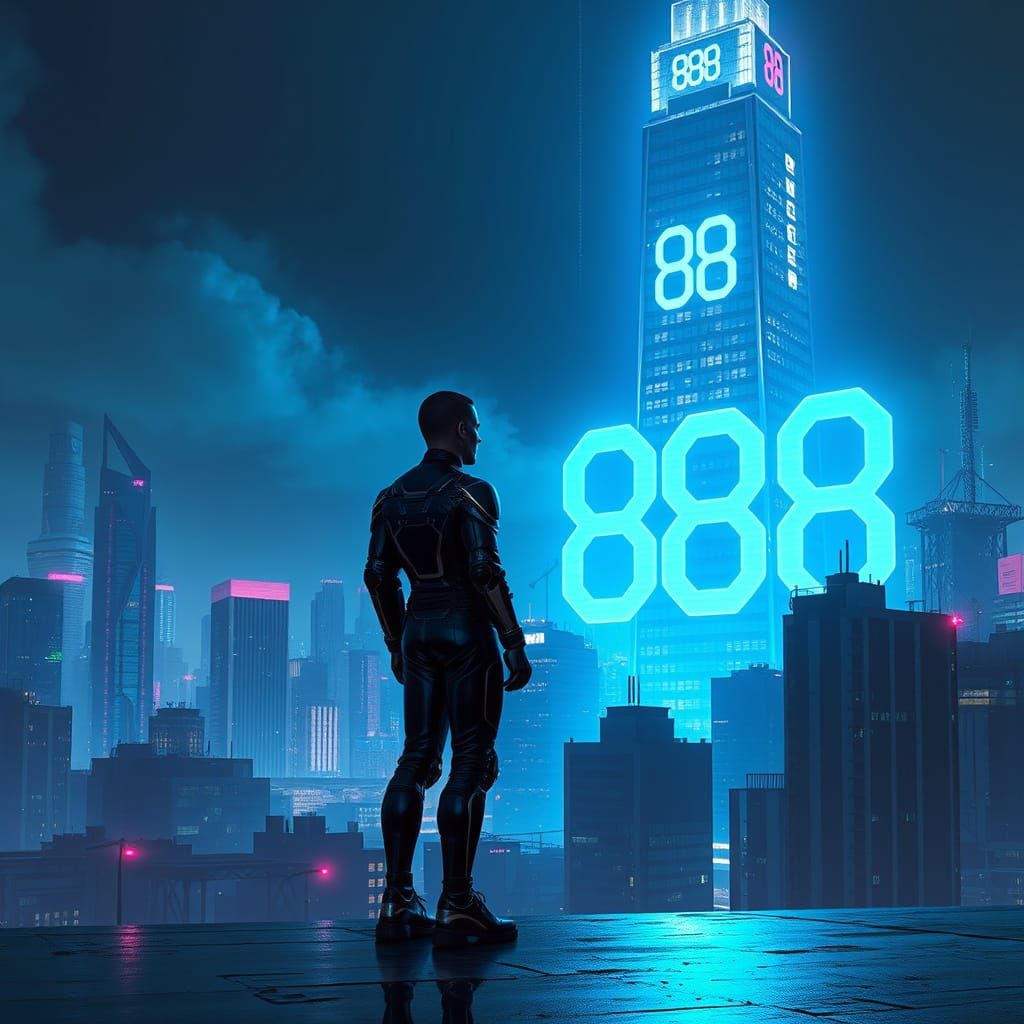 Glowing Secret Code in Futuristic Cityscape