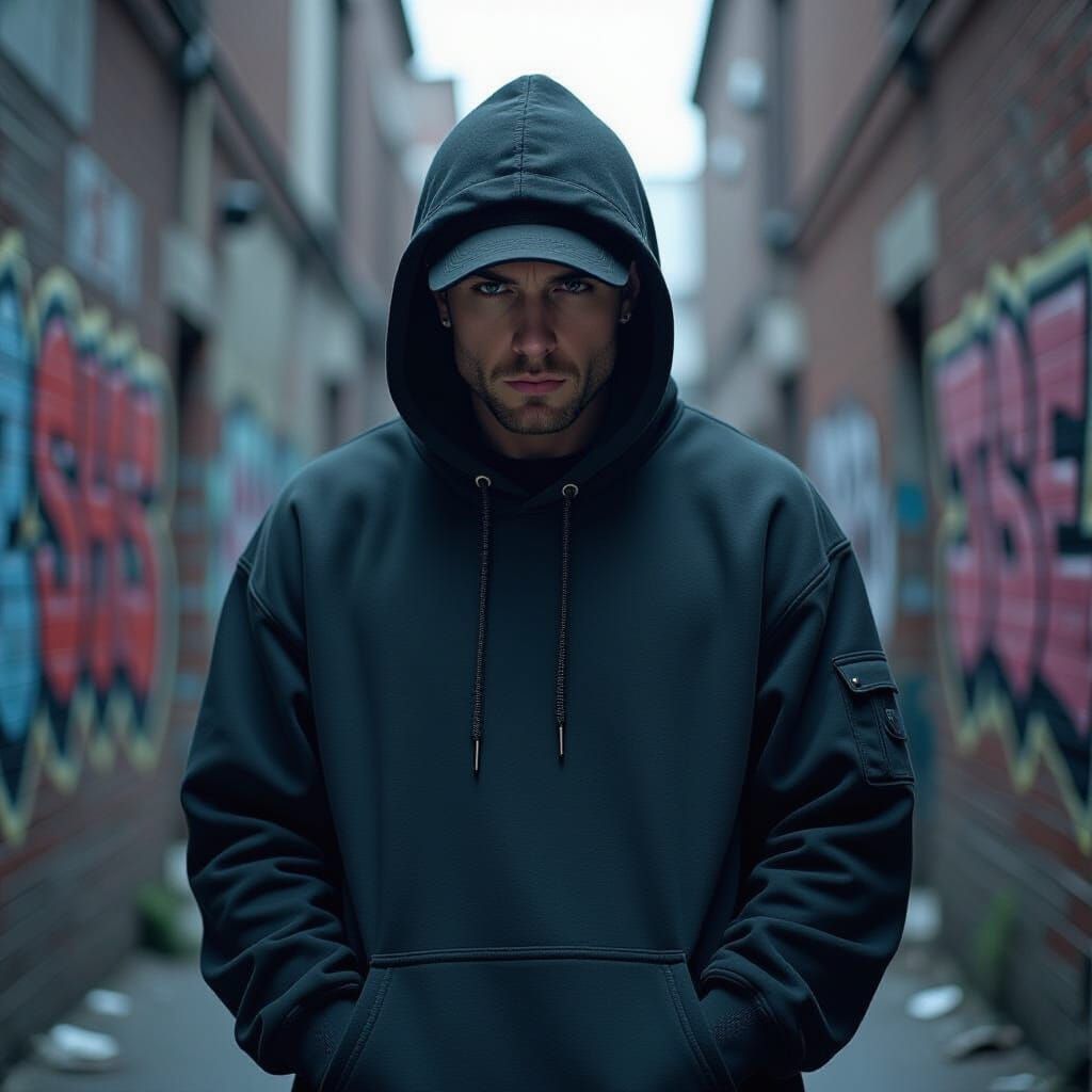 Slim Shady in Gritty Urban Concept Art Style