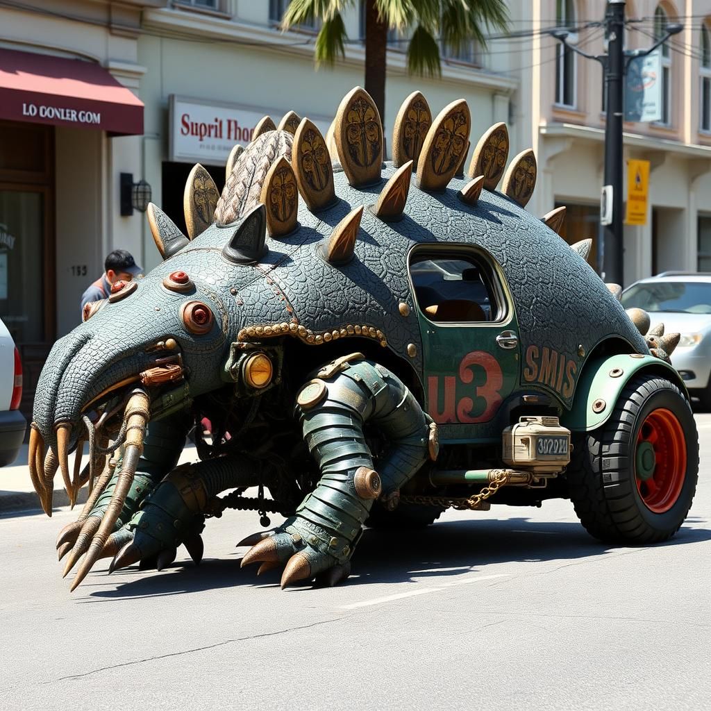 Not going quickly anywhere in the Armadillo car