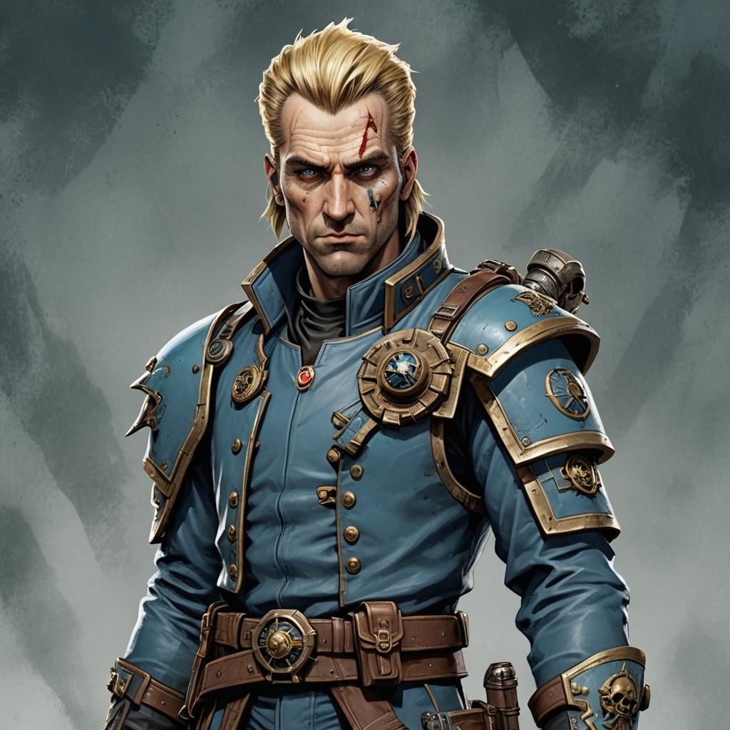 Early attempt at a rogue trader avatar.