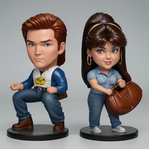 Bobblehead Figurines of 90s TV Sweethearts