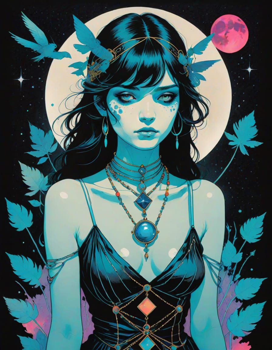 Mysterious tarot cards misty divine