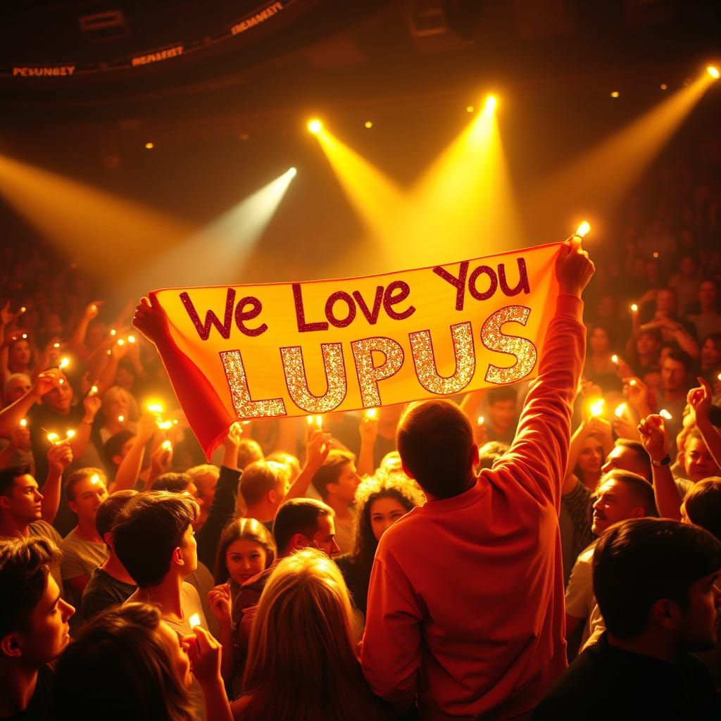 Electric 80s Concert Scene with Enthusiastic Fans