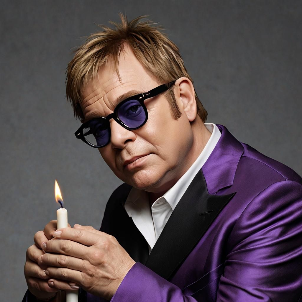 Elton John as Candle in the Wind Digital Art