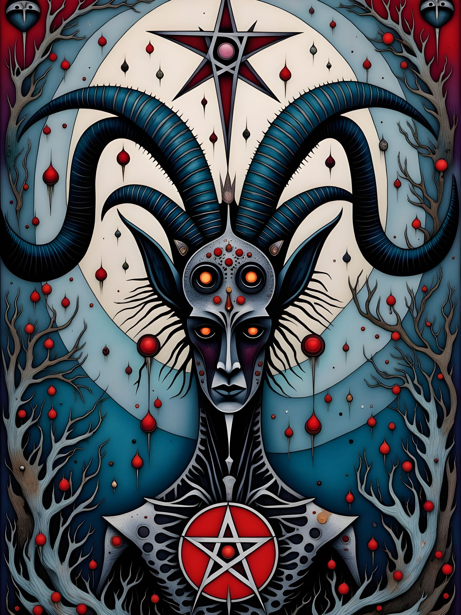 Rusting Metal Abomination in Graphic Novel Style