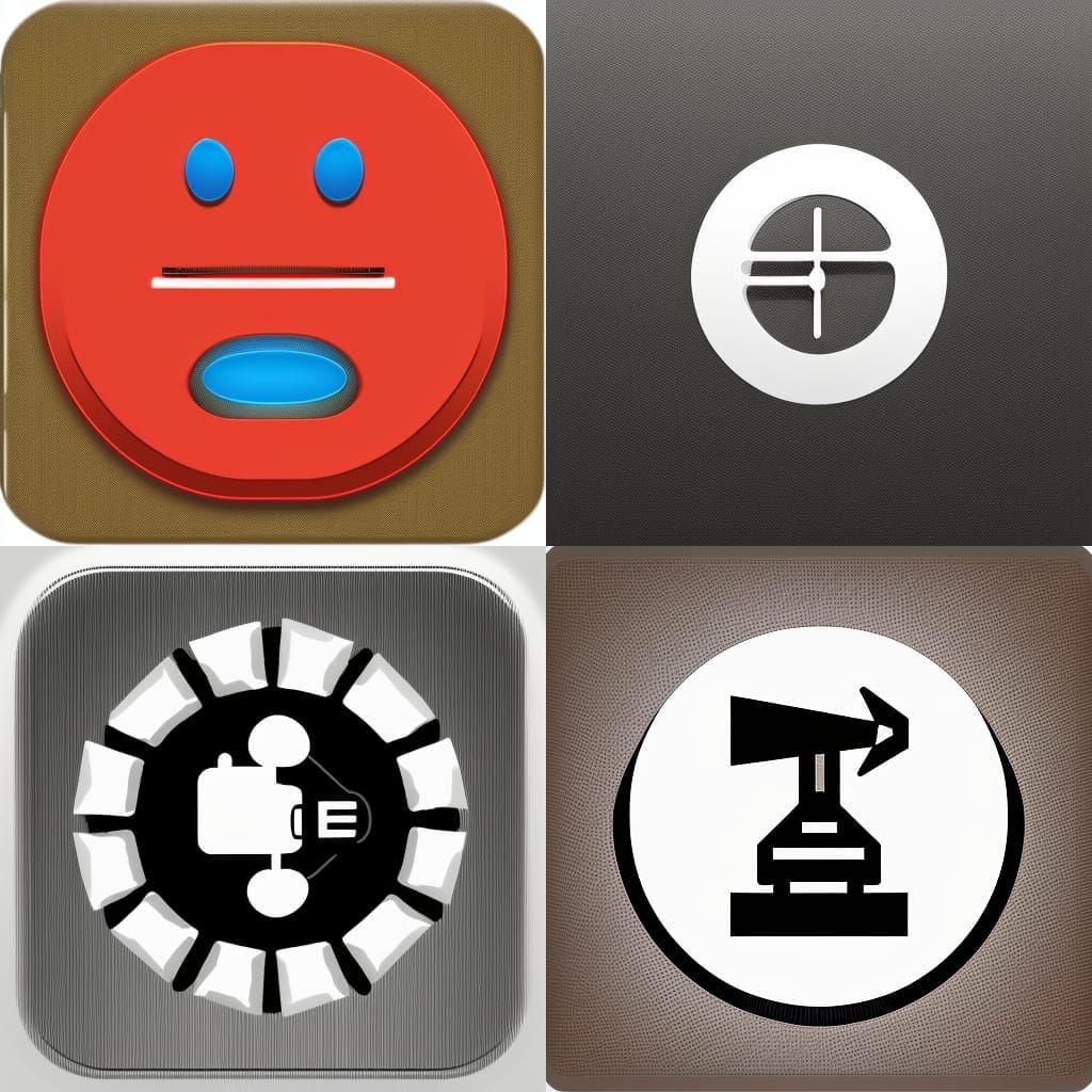 Minimalist Lip-Sync Generator Icon for Logo