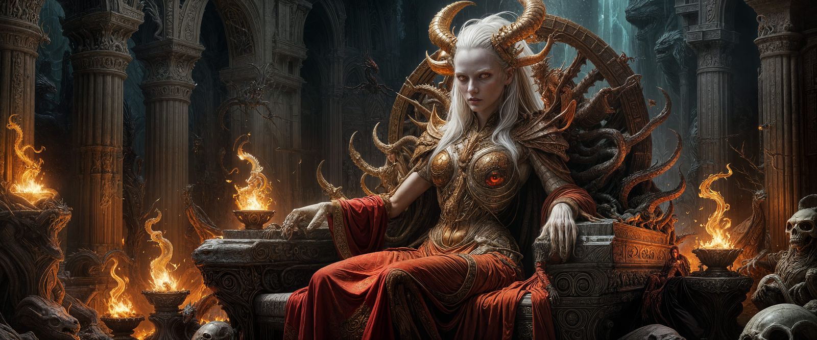 Scarlet Priestess Goddess of the Underworld