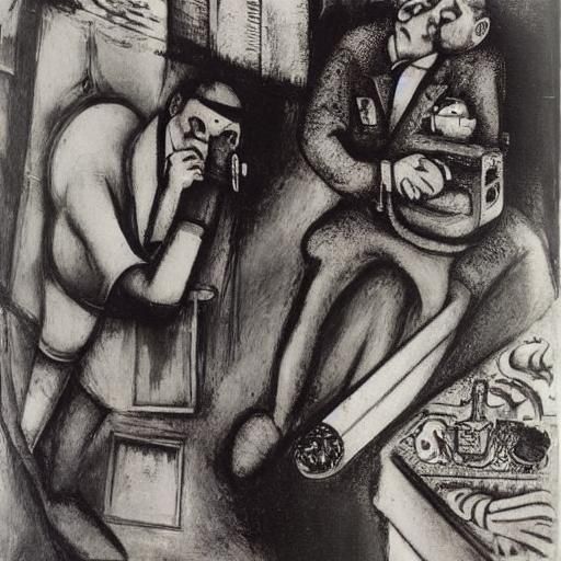 Locksmith Vasya's Divorce: Expressionist Art