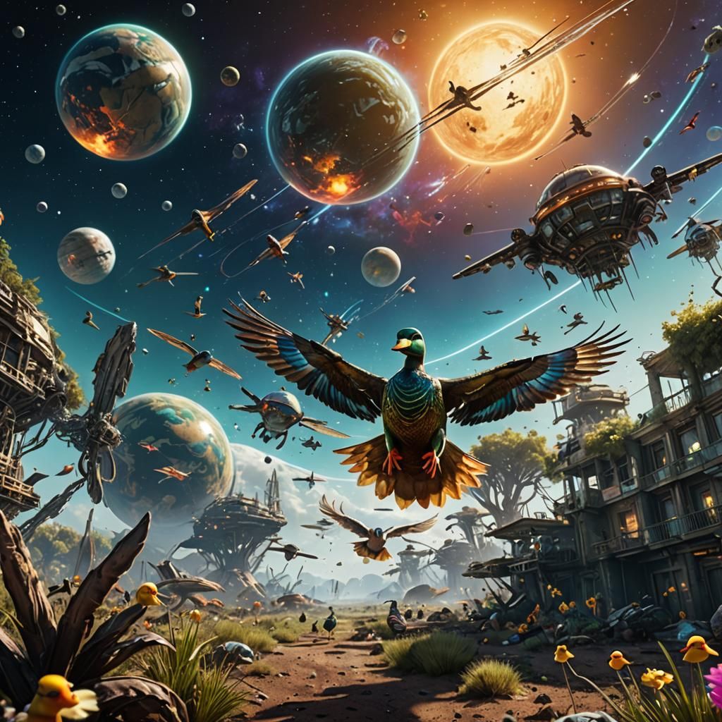 Ducks' Interstellar Flight: A Maximalist Escape