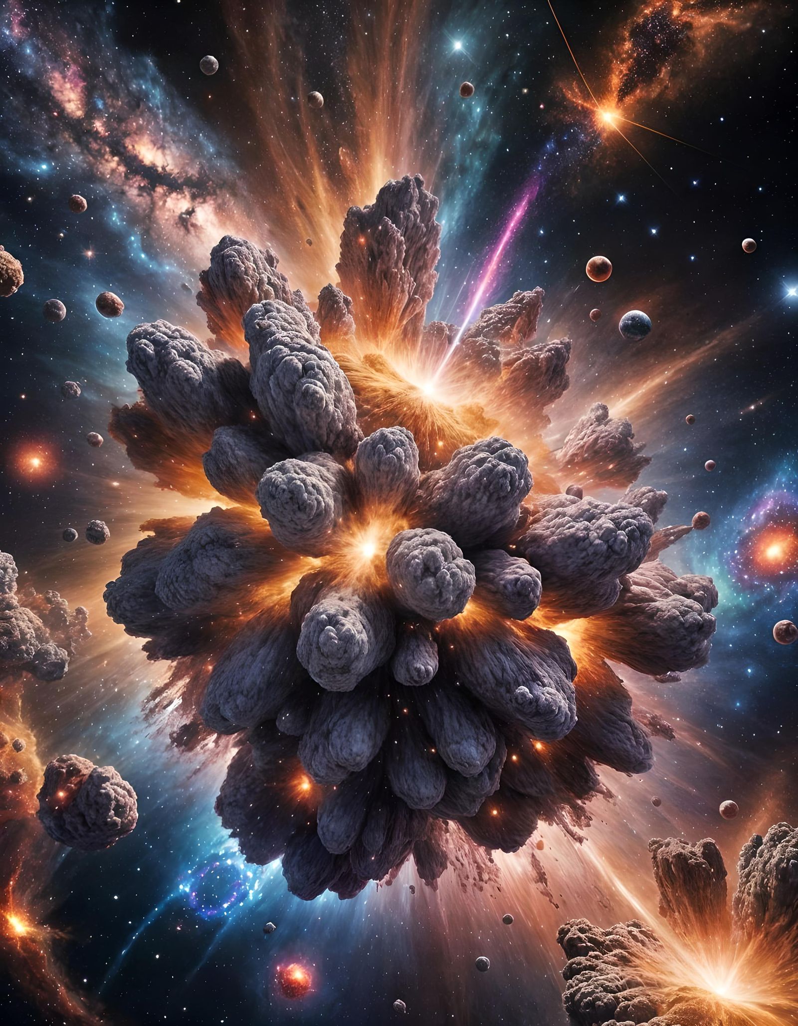 Cosmic Supernova Eruption Creates New Galaxies