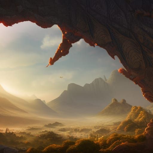 South Africa at Dawn: Detailed Matte Painting