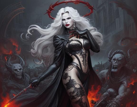 Lady Death, In the pits of hell, the acolyptic environment  ...
