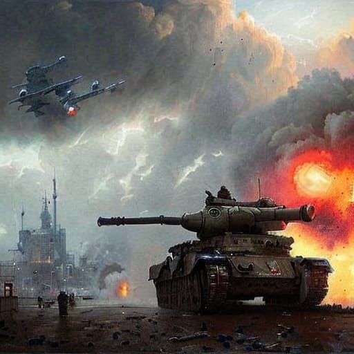 AI Generated Future War Image