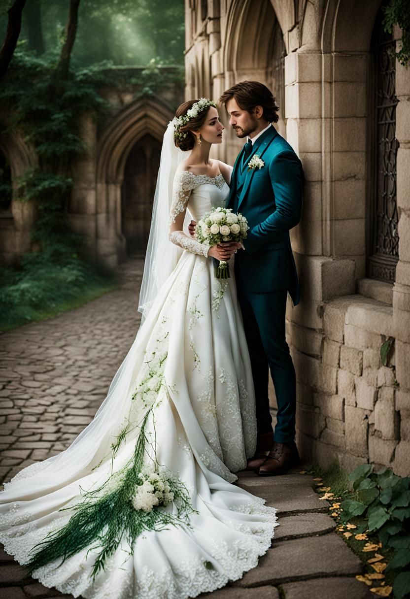 Enchanting Fantasy Wedding Scene