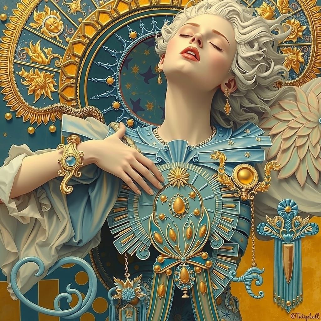 Hyperrealistic Fine Detail Masterpiece in Maximalist Style