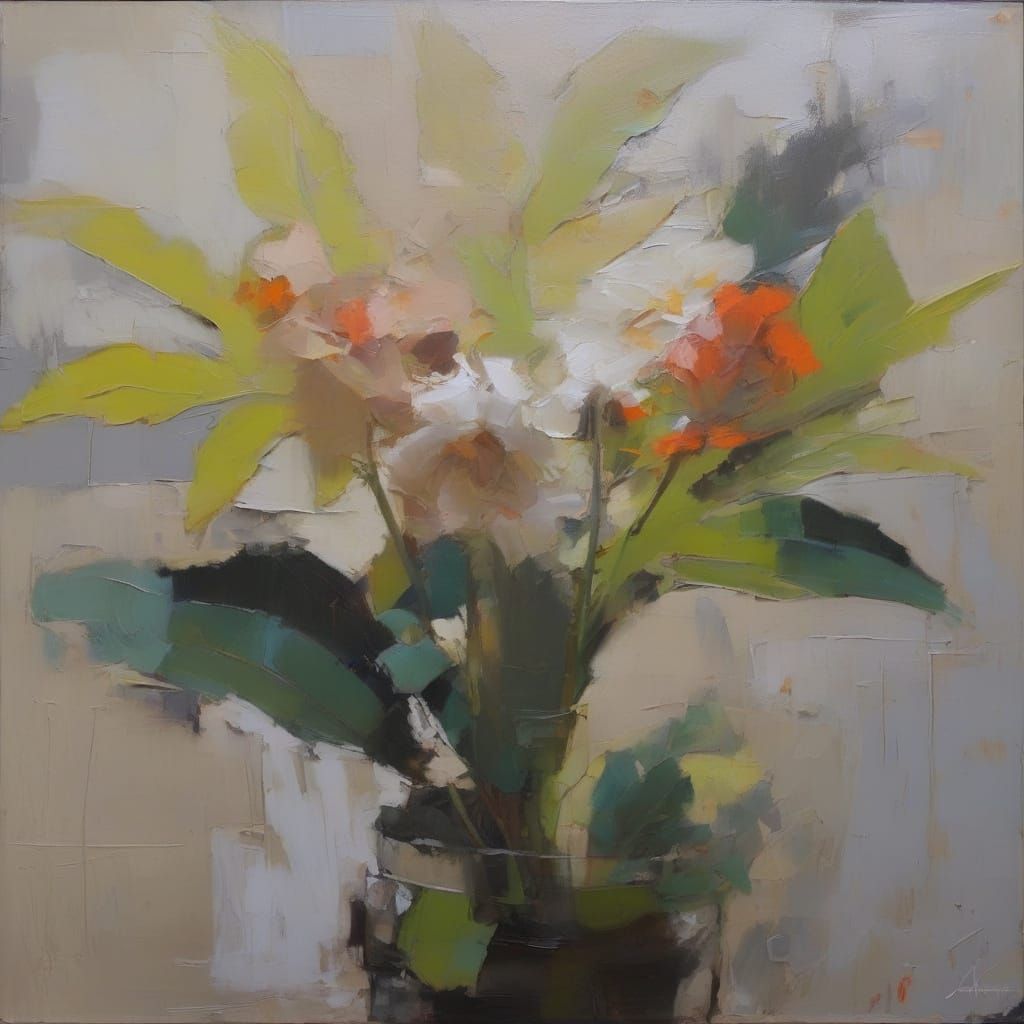 Expressive Blooms in Soft Light and Neon Hue