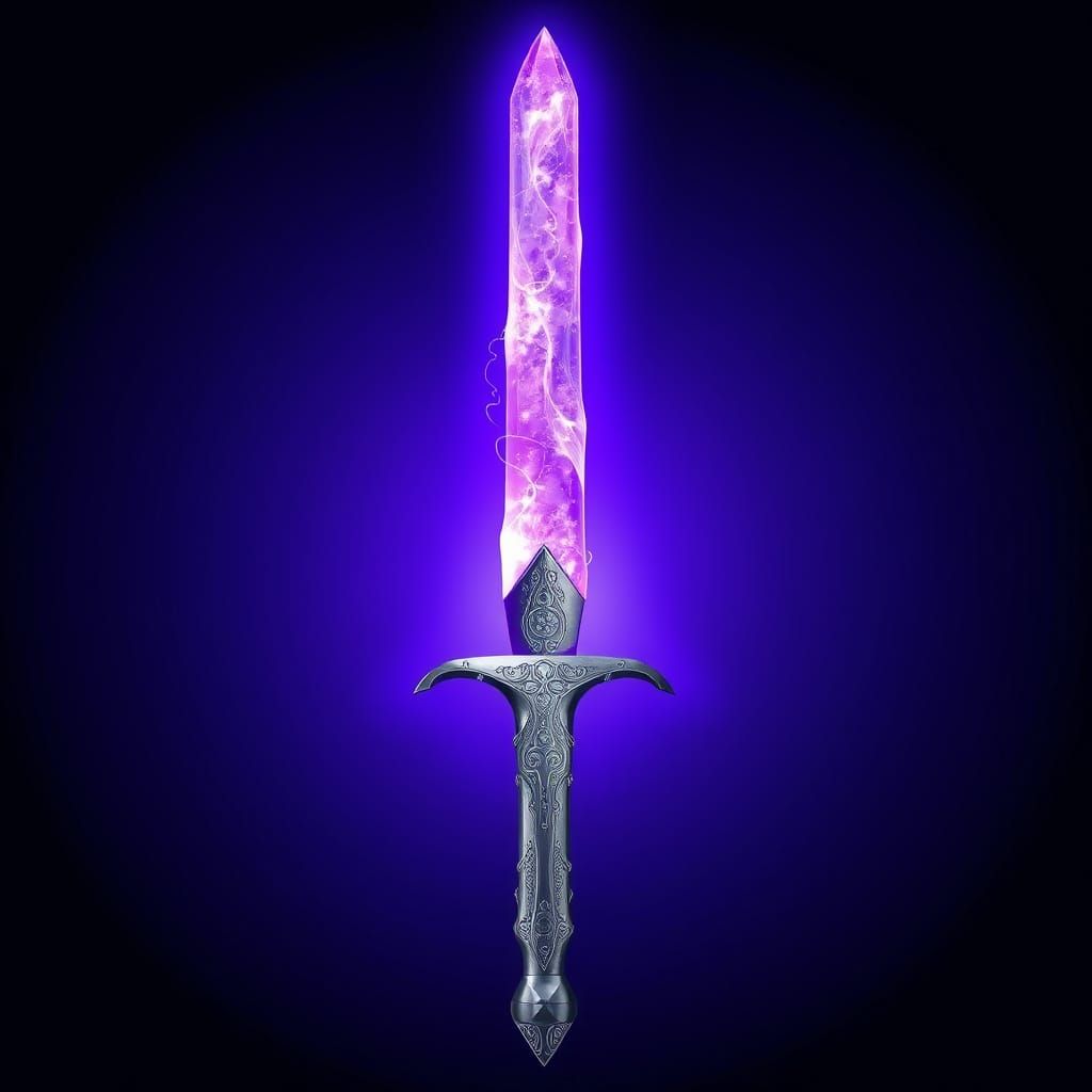 Celestial Sword of Luminous Purple