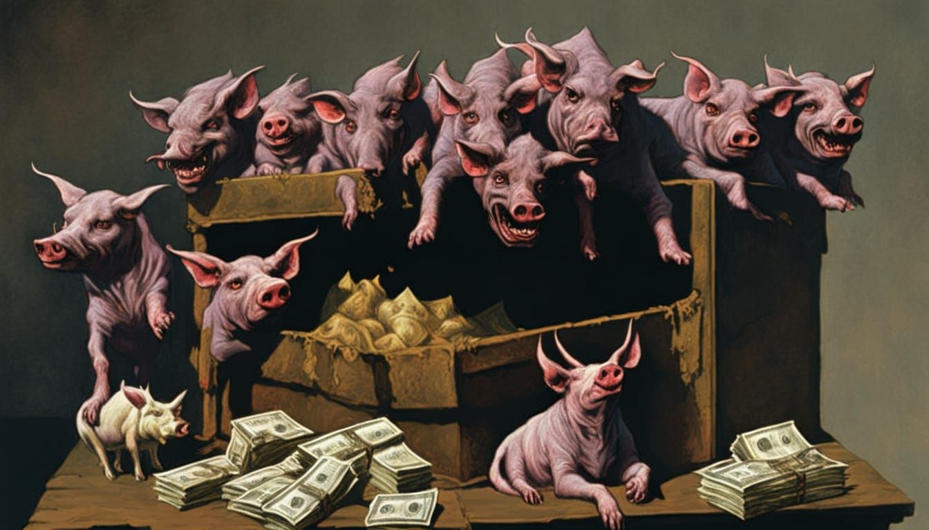 Dark Fantasy Concept Art: President Meets Satan