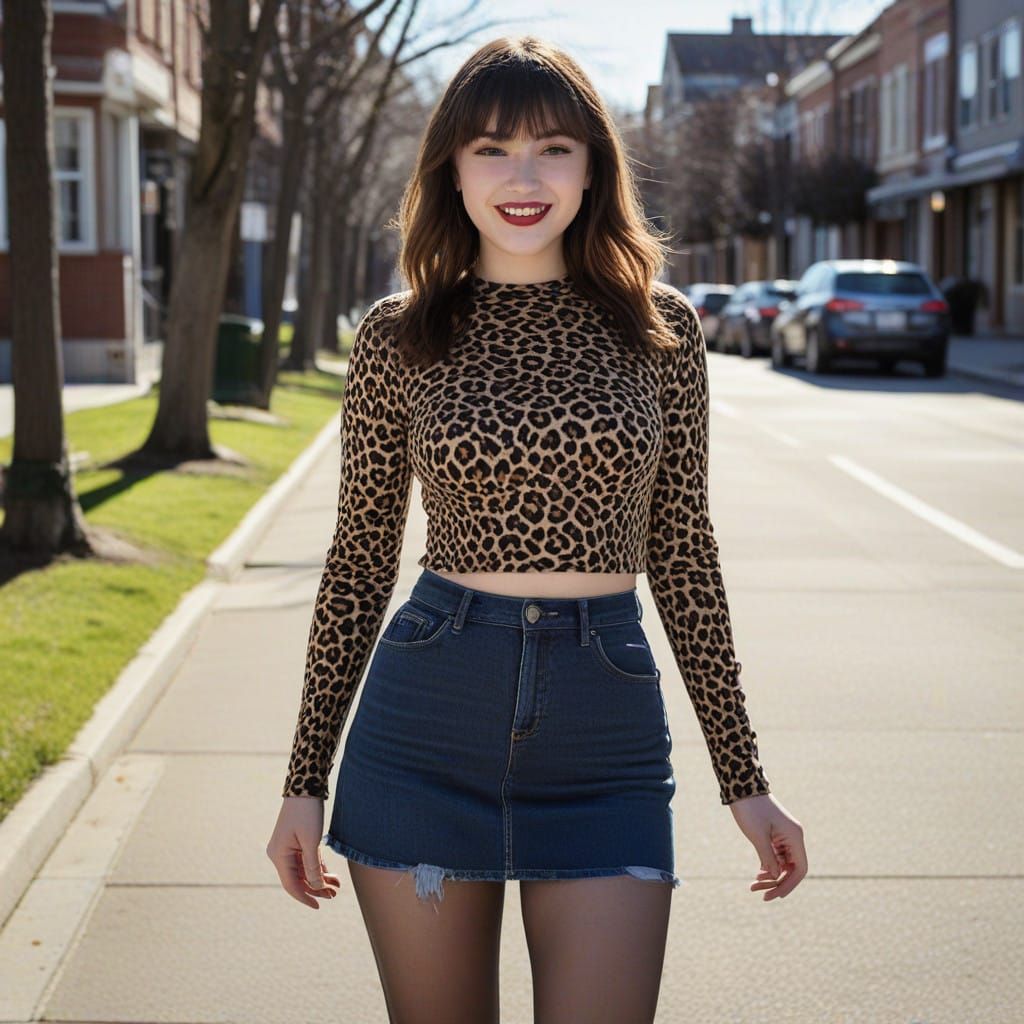 Sassy Teen Girl Embracing Summer in a Vibrant Cinematic Aest...